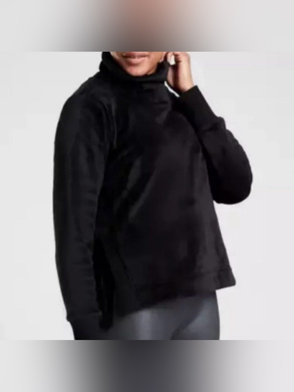 Athleta Double Cozy Karma Funnel Neck Sweatshirt Large